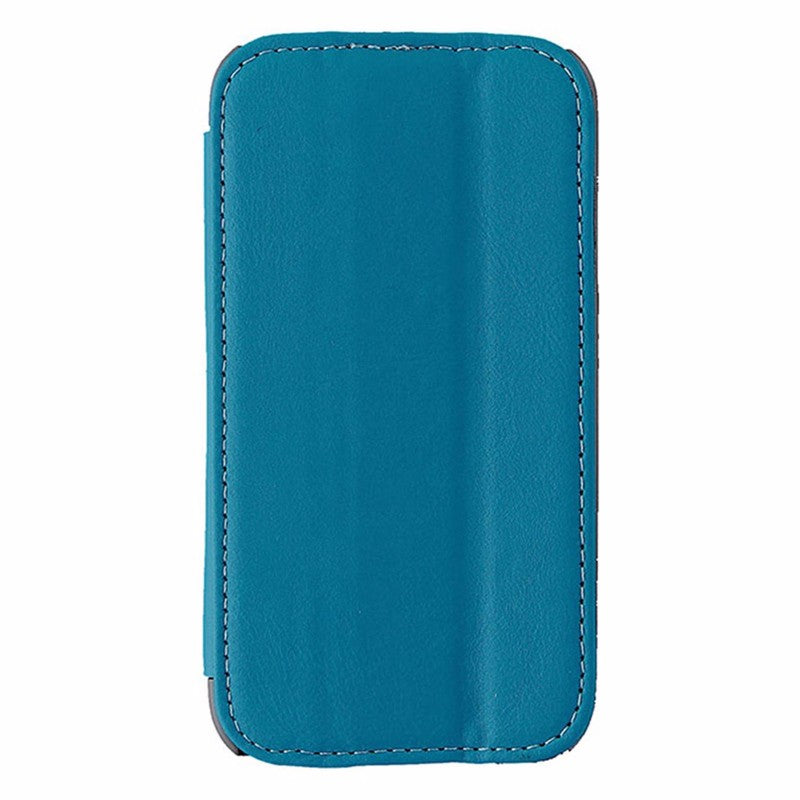 Reiko Leather Folio Flip Case for Samsung Galaxy S4 - Blue / Gray - Reiko - Simple Cell Shop, Free shipping from Maryland!