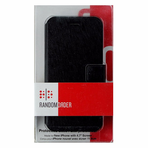 Random Order Folio Style Protective Case for iPhone 6S / 6 - Black Textured - Random Order - Simple Cell Shop, Free shipping from Maryland!