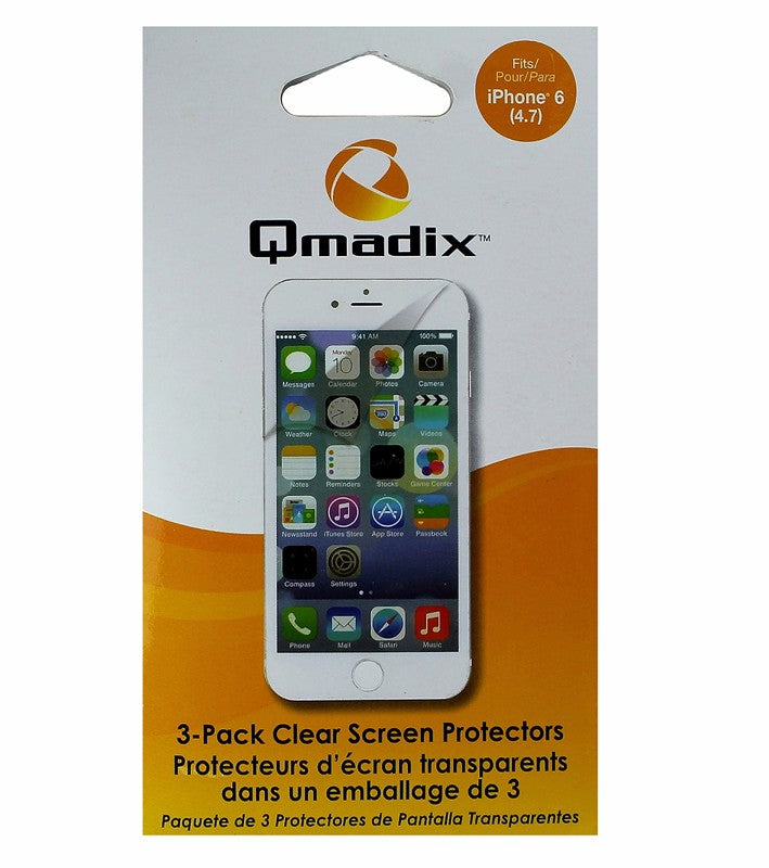 Qmadix Screen Protector 3 Pack for Apple iPhone 6/6s - Clear - Qmadix - Simple Cell Shop, Free shipping from Maryland!