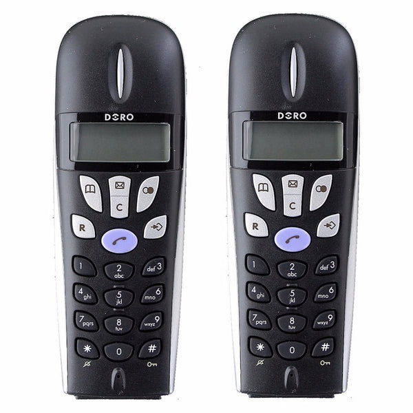 Doro 520+1 Digital Cordlesss European Home Telephone Handset - Black / Silver - Doro - Simple Cell Shop, Free shipping from Maryland!