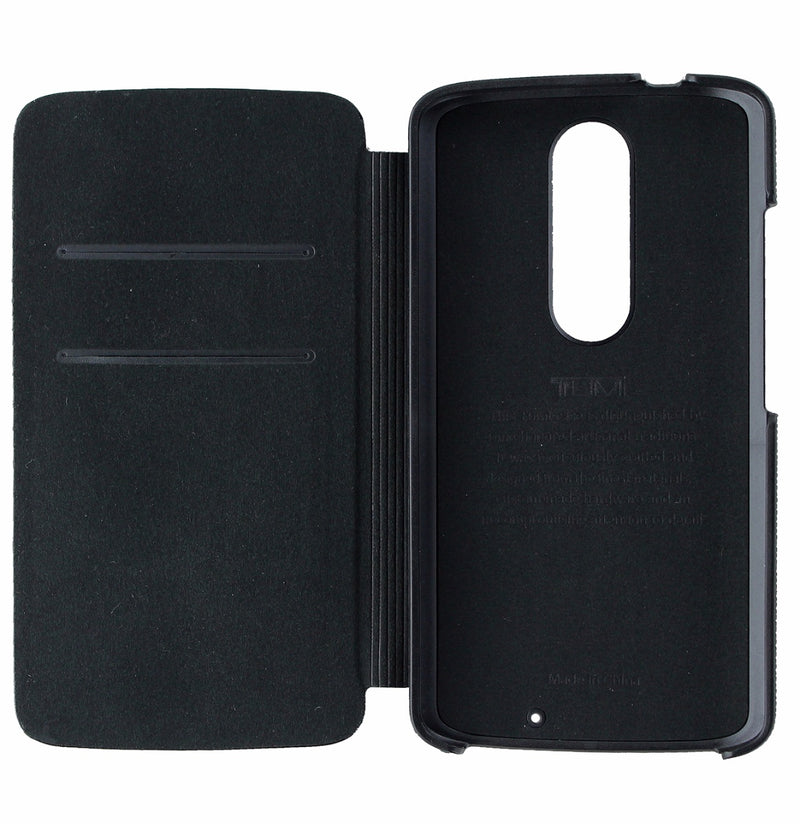 Tumi Premium Leather Wallet Folio Case Cover for Motorola Droid Turbo2 - Black - Tumi - Simple Cell Shop, Free shipping from Maryland!