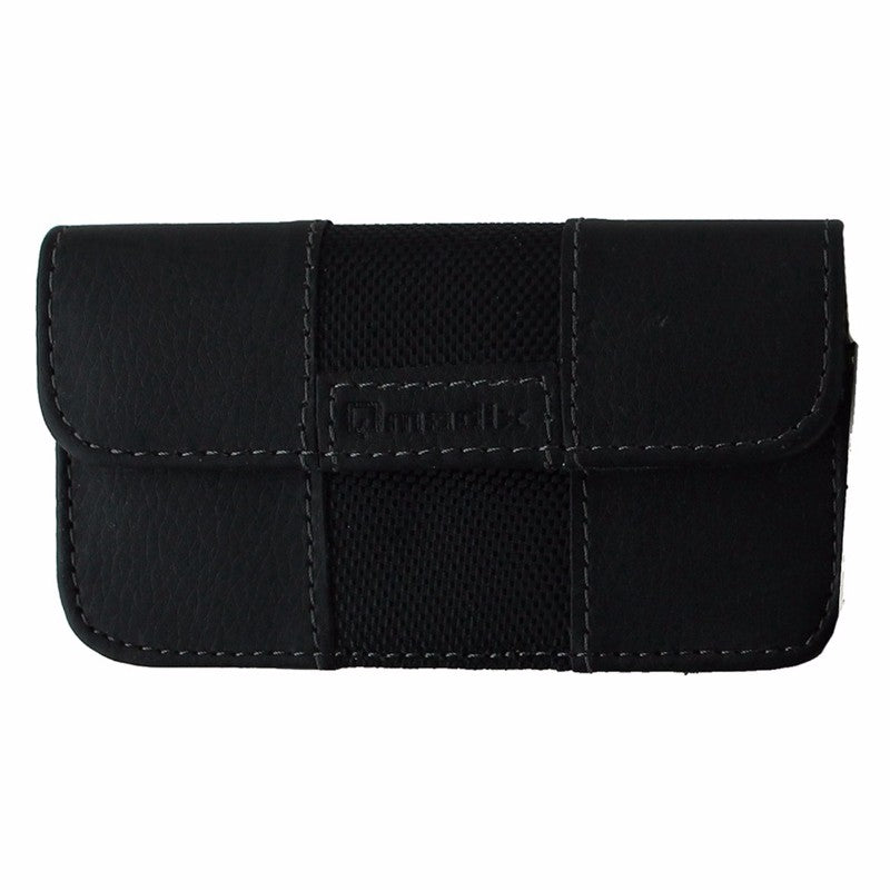 Qmadix Horizontal Deluxe Small Pouch with Magnetic Flap and Belt Clip - Black - Qmadix - Simple Cell Shop, Free shipping from Maryland!