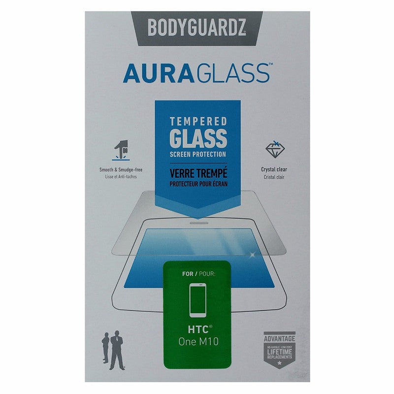 BodyGuardz AuraGlass Tempered Glass Screen Protector for HTC One M10 - Clear - BODYGUARDZ - Simple Cell Shop, Free shipping from Maryland!