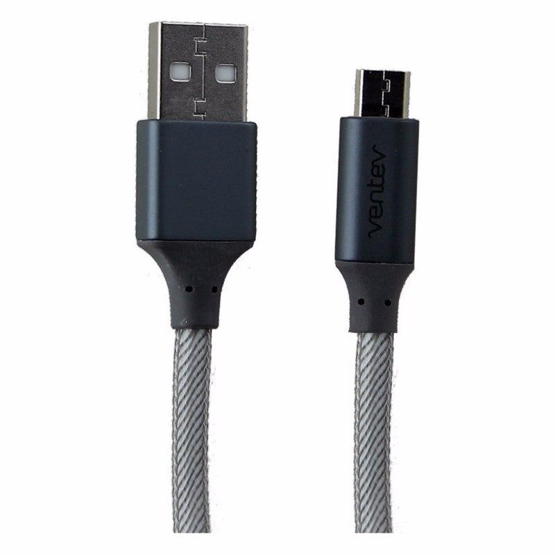 Ventev 4-Ft Charge/Sync Alloy Cable for Micro USB Devices - Silver/Gray - Ventev - Simple Cell Shop, Free shipping from Maryland!