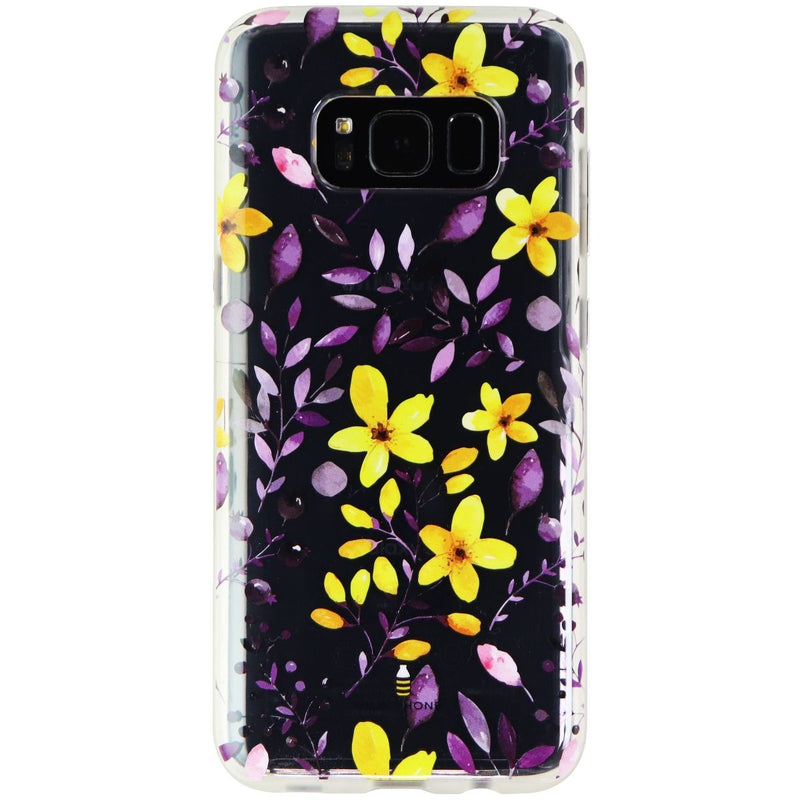 Milk and Honey Hybrid Case Cover Samsung Galaxy S8 - Clear/Purple/Yellow Flowers - Milk & Honey - Simple Cell Shop, Free shipping from Maryland!