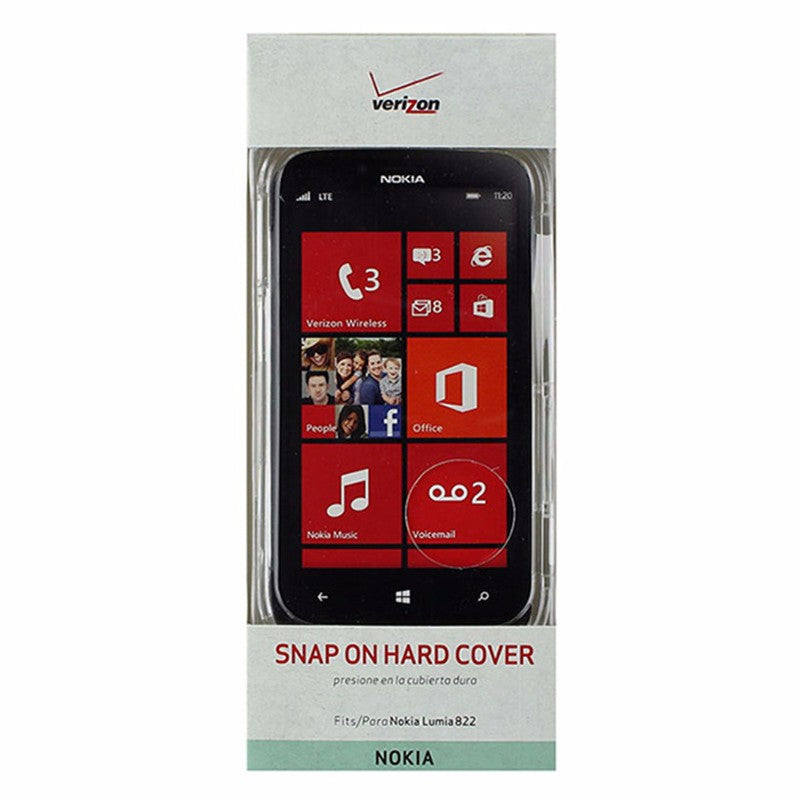 Verizon 2 Piece Snap on Hardshell Case for Nokia Lumia 822 - Clear - Verizon - Simple Cell Shop, Free shipping from Maryland!