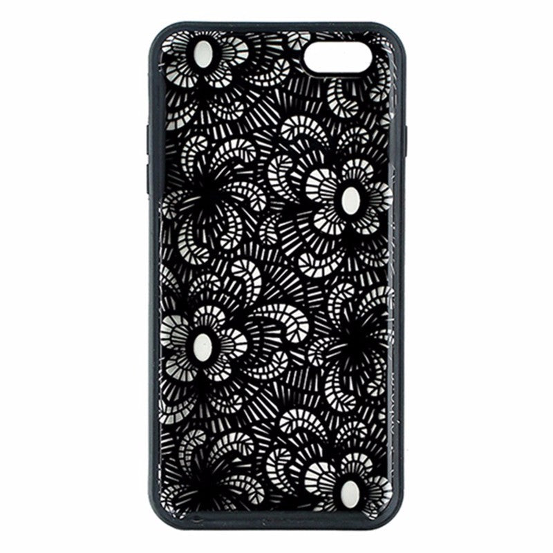 OEM M-Edge Glimpse Hybrid Case for iPhone 6 Plus 6s Plus - Black / Clear Flowers - M-Edge - Simple Cell Shop, Free shipping from Maryland!