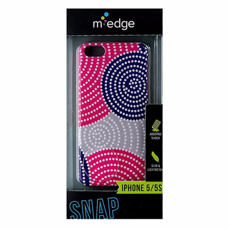 M-Edge Snap Series Hardshell Case for Apple iPhone 5/5s/SE - Pink / Purple Dots - M-Edge - Simple Cell Shop, Free shipping from Maryland!
