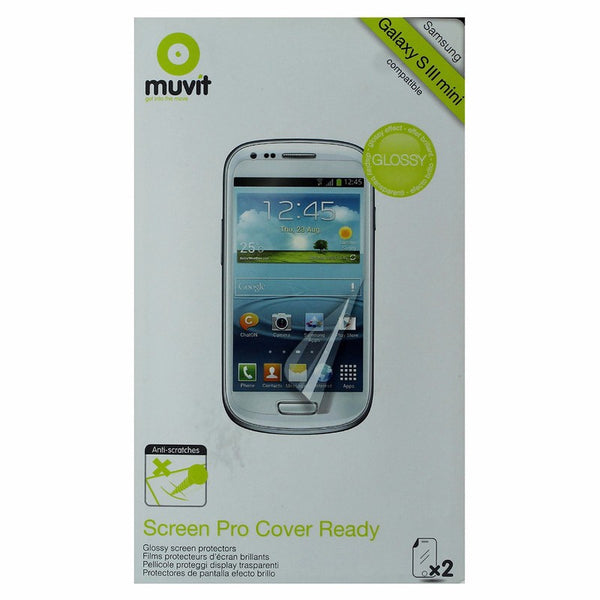 Muvit Screen Protector 2 Pack for Samsung Galaxy S III mini (S3 mini) - Clear - Muvit - Simple Cell Shop, Free shipping from Maryland!