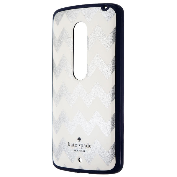 Kate Spade Hybrid Hardshell Case for Motorola Droid Maxx 2 - Silver / Navy Blue - Kate Spade - Simple Cell Shop, Free shipping from Maryland!