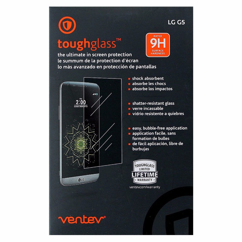 Ventev ToughGlass Series 9H Tempered Glass Screen Protector for LG G5 - Clear - Ventev - Simple Cell Shop, Free shipping from Maryland!