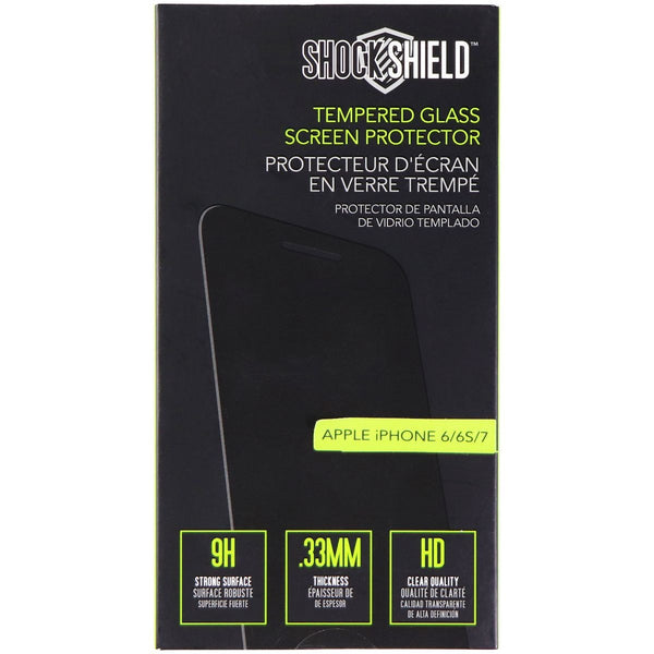 Shock Shield Tempered Glass Screen Protector for Apple iPhone 7/6s/6 - Clear - Shock Shield - Simple Cell Shop, Free shipping from Maryland!