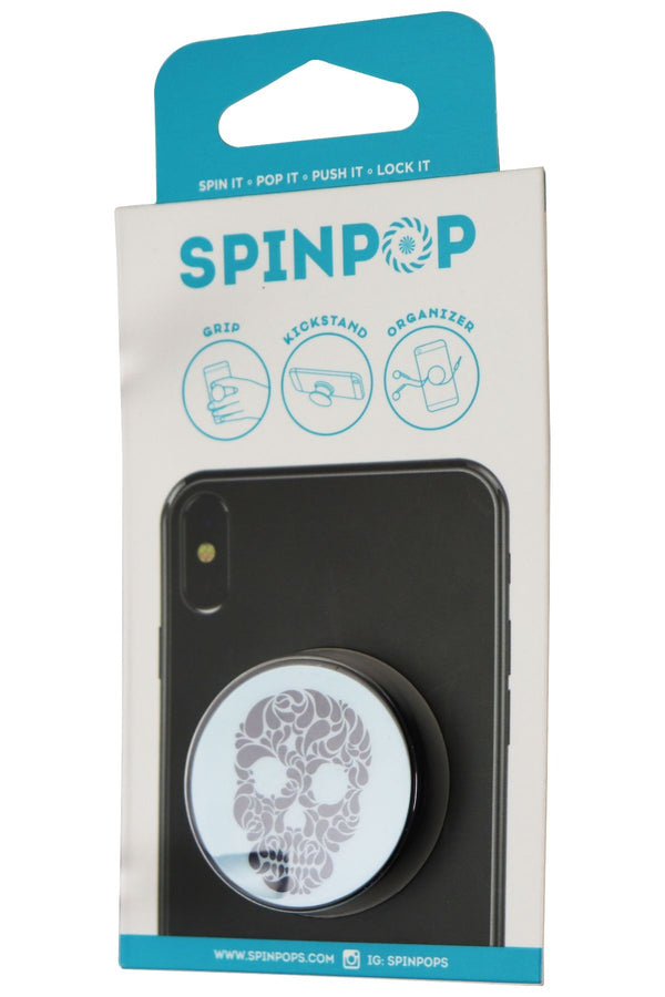 SpinPop Grip and Stand for Phones and Tablets - Skull Droplet Blue - SpinPop - Simple Cell Shop, Free shipping from Maryland!