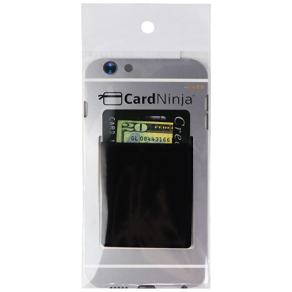 CardNinja Ultra Slim Self Adhesive Wallet Pouch for Smartphones - Black - CardNinja - Simple Cell Shop, Free shipping from Maryland!