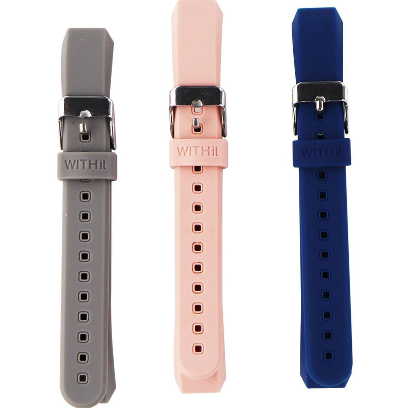 WITHit  Band Kit for the Fitbit Alta and Alta HR - 3 Pack - Gray / navy / pink - WITHit - Simple Cell Shop, Free shipping from Maryland!