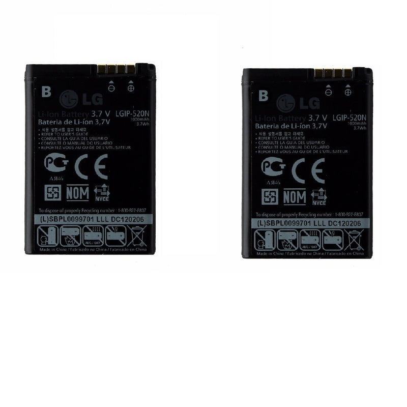 KIT 2x 1000mAh Replacement Battery (LGIP-520N) for LG Chocolate / GD900 / GW505 - LG - Simple Cell Shop, Free shipping from Maryland!