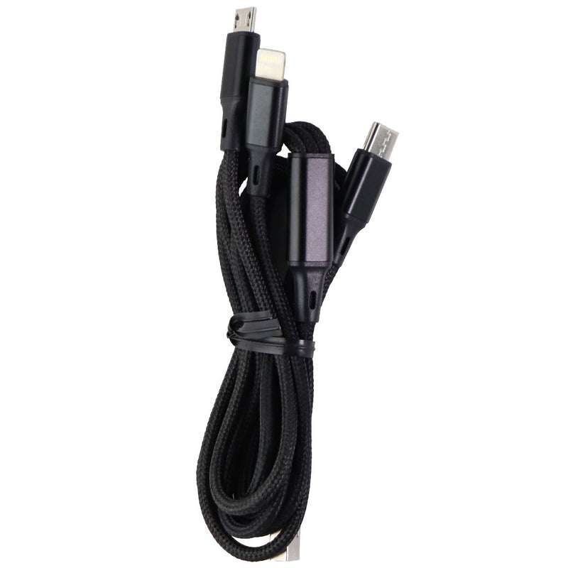 Premium Braided 4-Foot Multi-Tip USB Charge/Sync Cable - Black - Unbranded - Simple Cell Shop, Free shipping from Maryland!