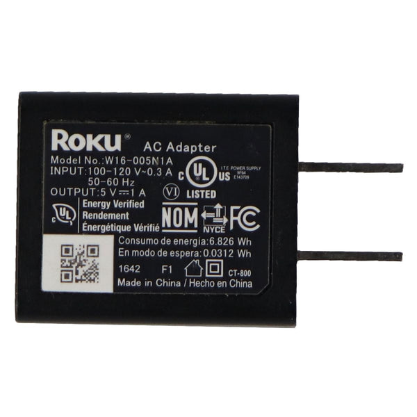 AC Adapter Single 5V/1A USB Wall Charger - Black (W16-005N1A) - Roku - Simple Cell Shop, Free shipping from Maryland!