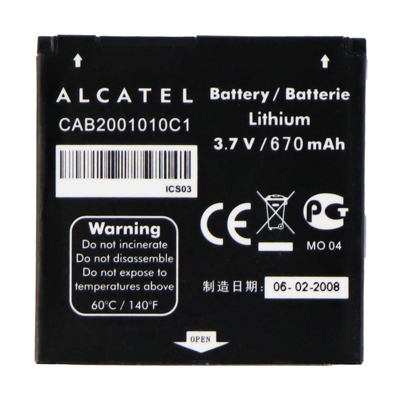 Alcatel OEM Rechargeable 670mAh Battery (CAB2001010C1) - Alcatel - Simple Cell Shop, Free shipping from Maryland!