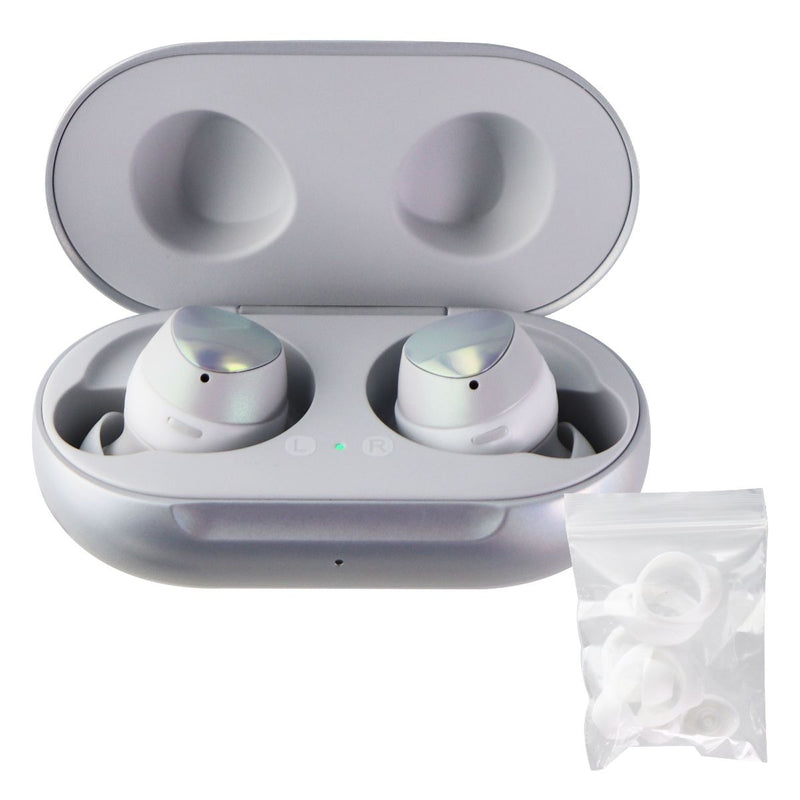 Samsung Galaxy Buds - True Wireless EarBuds - Silver Buds & Case/White Gels - Samsung - Simple Cell Shop, Free shipping from Maryland!