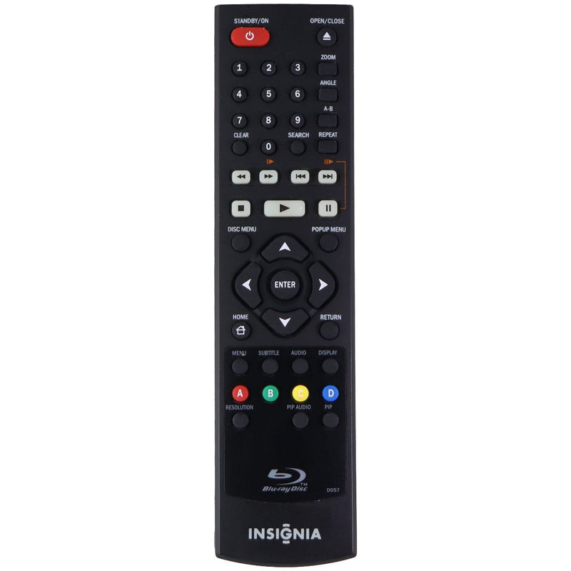 Insignia Remote Control (D057) for Blu-Ray Disc Player - Black - Insignia - Simple Cell Shop, Free shipping from Maryland!