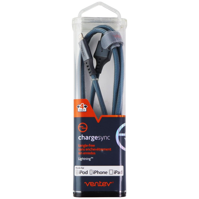 Ventev (4-Foot) ChargeSync Alloy Braided USB Cable - Cobalt Blue - Ventev - Simple Cell Shop, Free shipping from Maryland!
