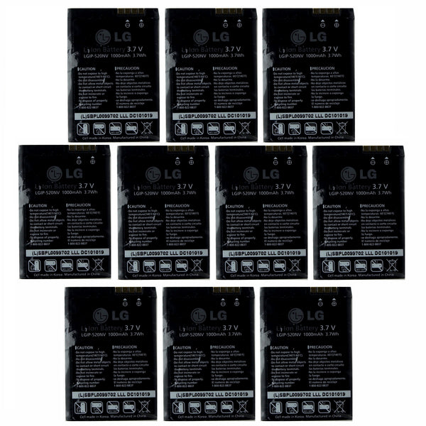 KIT 10x LG Rechargeable 1,000mAh OEM Battery (LGIP-520NV) for Accolade VX5600 - LG - Simple Cell Shop, Free shipping from Maryland!