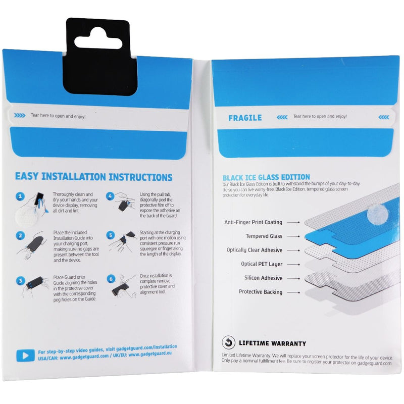 Gadget Guard (Black Ice) Glass Edition for Moto G7 Power / G7 Supra - Clear - Gadget Guard - Simple Cell Shop, Free shipping from Maryland!