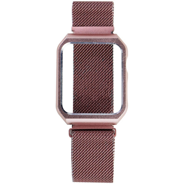 38mm Metal Frame Case + Mesh Band for Apple Watch 38mm Series 3 / 2 & 1 - Pink - Unbranded - Simple Cell Shop, Free shipping from Maryland!