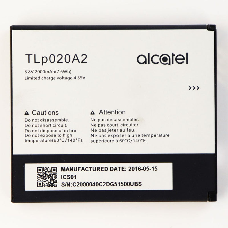 Alcatel Li-Polymer 2000mAh OEM Battery (TLp020A2) 3.8V OneTouch POP S3 STAR A845 - Alcatel - Simple Cell Shop, Free shipping from Maryland!