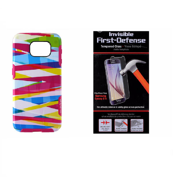 M-Edge Multicolor Case and Qmadix Glass Screen Protector for Samsung Galaxy S6 - M-Edge - Simple Cell Shop, Free shipping from Maryland!