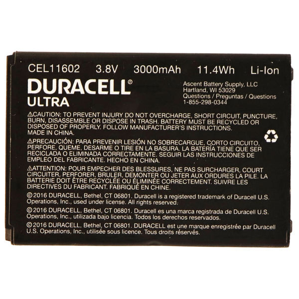 Duracell Ultra CEL11602 3.8V 3000mAh Lithium Ion Battery for LG G3 - Black - Duracell - Simple Cell Shop, Free shipping from Maryland!