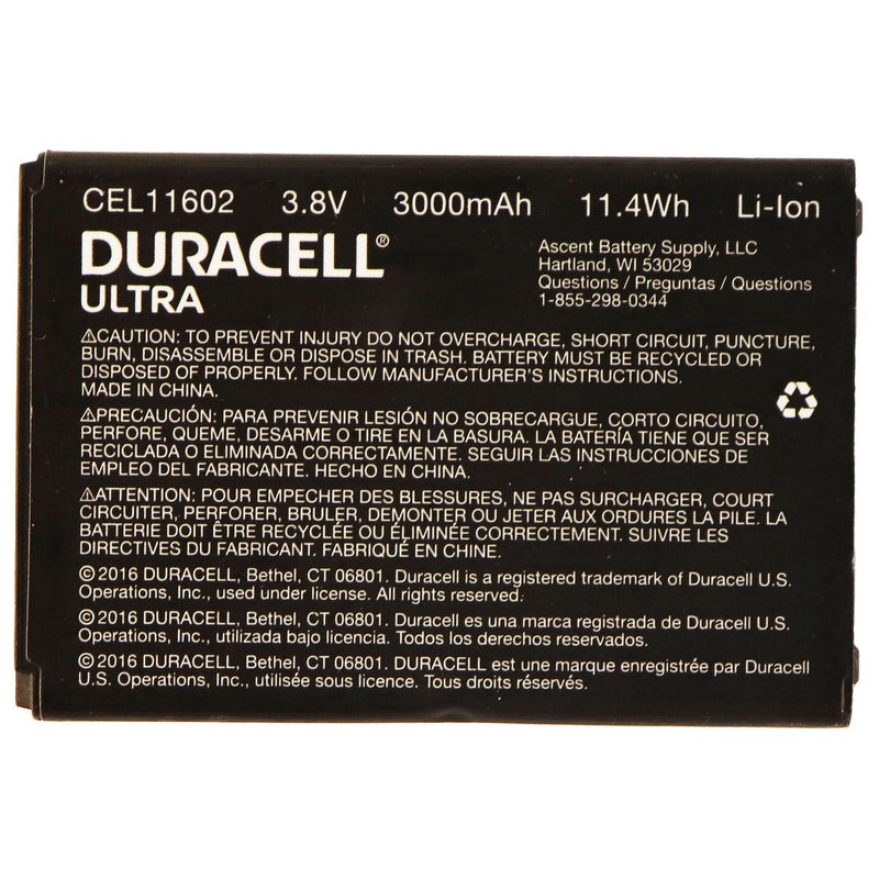 Duracell Ultra CEL11602 3.8V 3000mAh Lithium Ion Battery for LG G3 - Black - Duracell - Simple Cell Shop, Free shipping from Maryland!