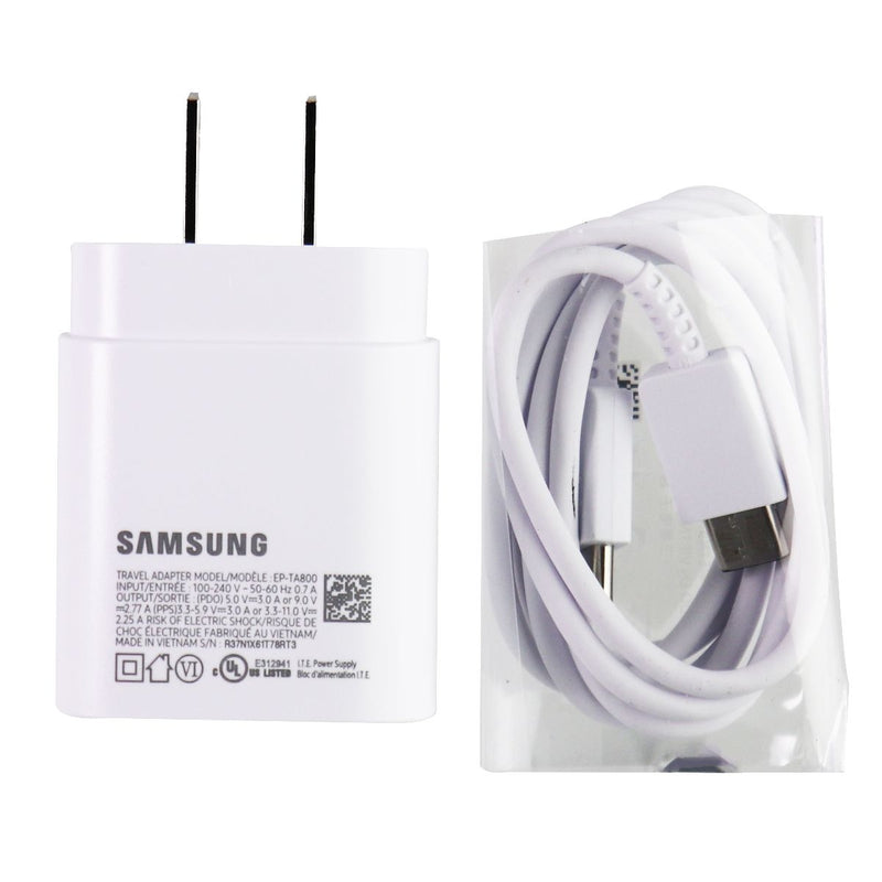 Samsung Super Fast Charging 25W USB Type-C Wall Charger & USB-C Cable - White - Samsung - Simple Cell Shop, Free shipping from Maryland!