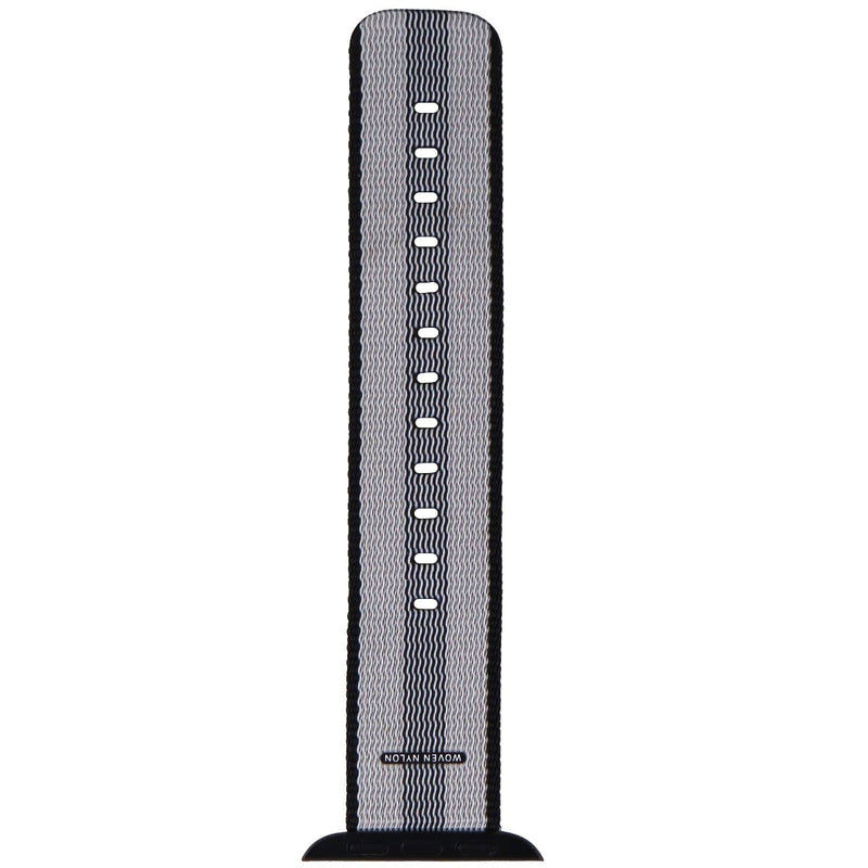 Apple 38mm Woven Nylon Strap for 38 & 40mm Apple Watch Bands - Black/Gray Stripe - Apple - Simple Cell Shop, Free shipping from Maryland!