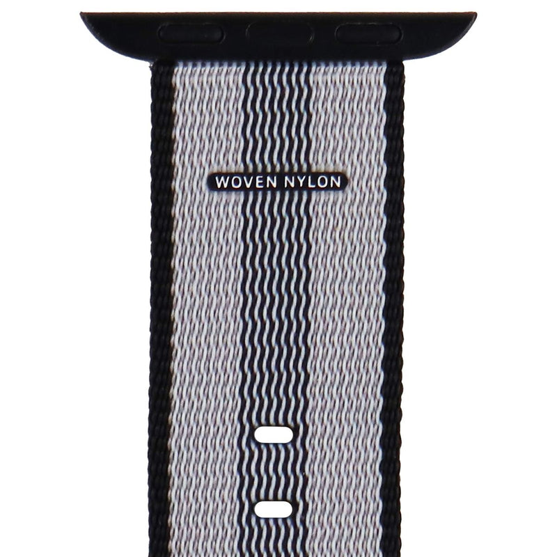 Apple 38mm Woven Nylon Strap for 38 & 40mm Apple Watch Bands - Black/Gray Stripe - Apple - Simple Cell Shop, Free shipping from Maryland!