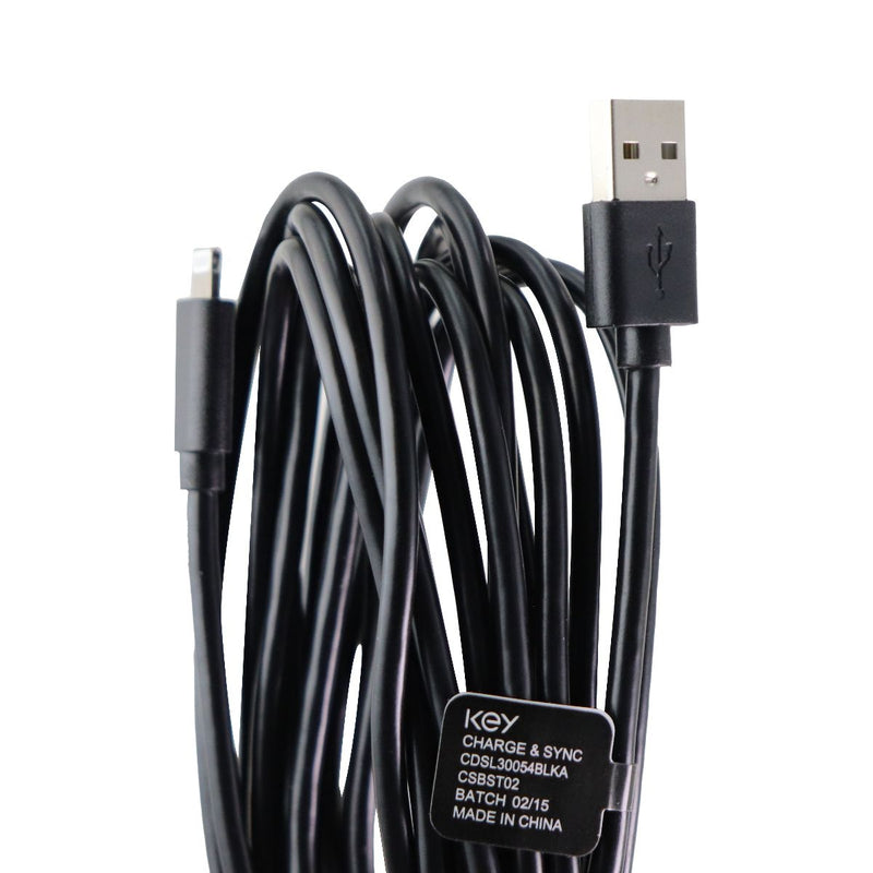 Key (CDSL30054BLKA) 10ft Charge & Sync Cable for iPhones - Black - Key - Simple Cell Shop, Free shipping from Maryland!