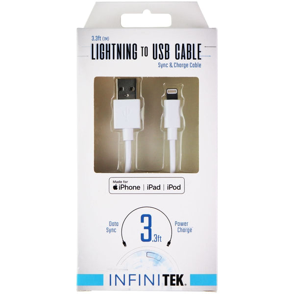 Infinitek 3.3-ft (USB) Cable for iPhone, iPad, and iPod - White - Infinitek - Simple Cell Shop, Free shipping from Maryland!