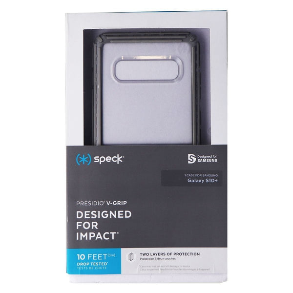 Speck Presidio V-Grip Series Case for Samsung Galaxy S10+ (Plus) - Clear / Gray - Speck - Simple Cell Shop, Free shipping from Maryland!