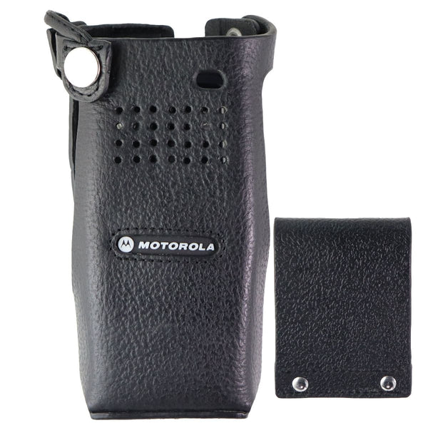 Motorola Leather Carry Case with Clip for APX6000 Radio - Black (PMLN7904A) - Motorola - Simple Cell Shop, Free shipping from Maryland!