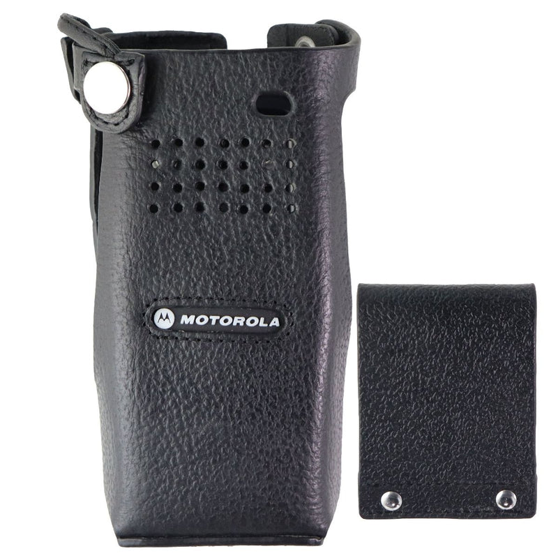 Motorola Leather Carry Case with Clip for APX6000 Radio - Black (PMLN7904A) - Motorola - Simple Cell Shop, Free shipping from Maryland!