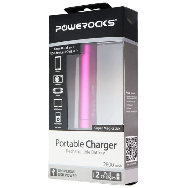 Powerocks Super Magicstick 2,800mAh Portable USB Power Bank - Pink - Powerocks - Simple Cell Shop, Free shipping from Maryland!