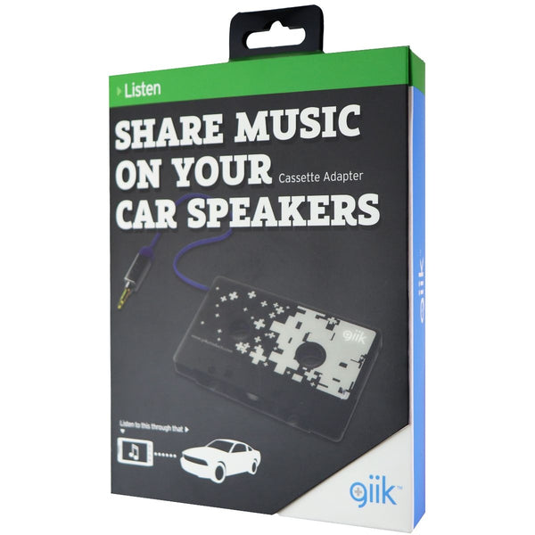 GiiK (GKCSTADT) Cassette Adapter Cable for 3.5mm Devices- Black - GiiK - Simple Cell Shop, Free shipping from Maryland!