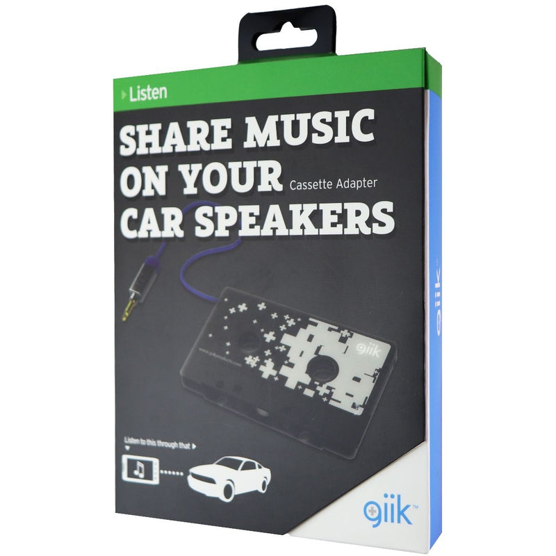 GiiK (GKCSTADT) Cassette Adapter Cable for 3.5mm Devices- Black - GiiK - Simple Cell Shop, Free shipping from Maryland!