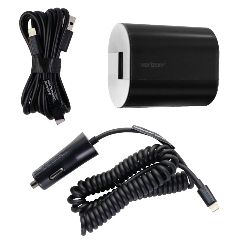 Verizon 12-Watt Wall and Car Charger Combo for Apple iPhone & iPad - Black - Verizon - Simple Cell Shop, Free shipping from Maryland!