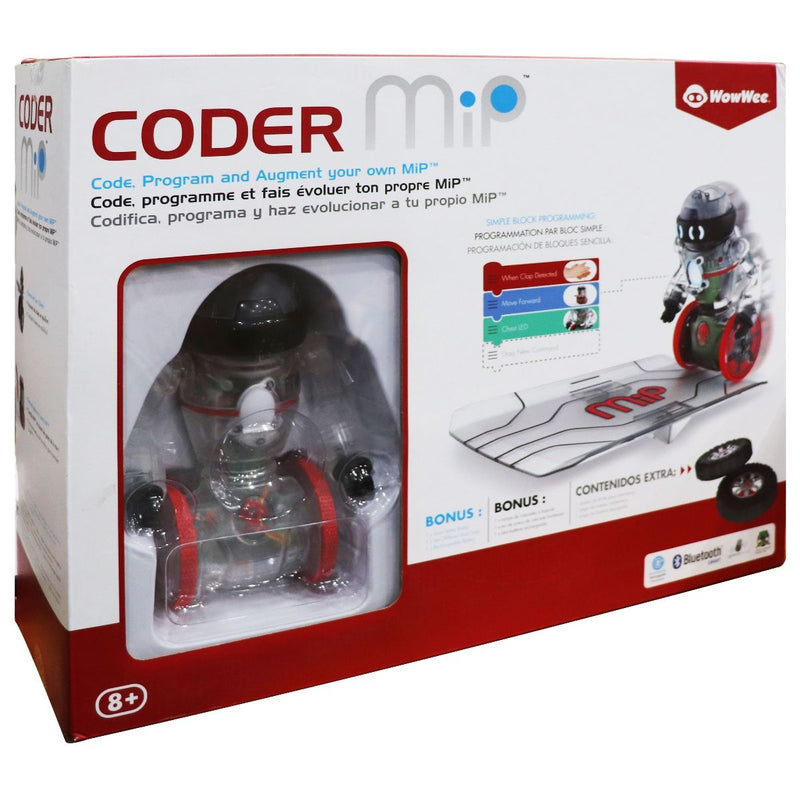 WowWee Coder Mip Programmable STEM Robot - Clear/Red - CODER MIP - Simple Cell Shop, Free shipping from Maryland!