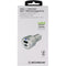 Scosche PowerVolt 3.0 USB-C & USB-A Fast Charger for Cars & Vehicles - Silver - Scosche - Simple Cell Shop, Free shipping from Maryland!