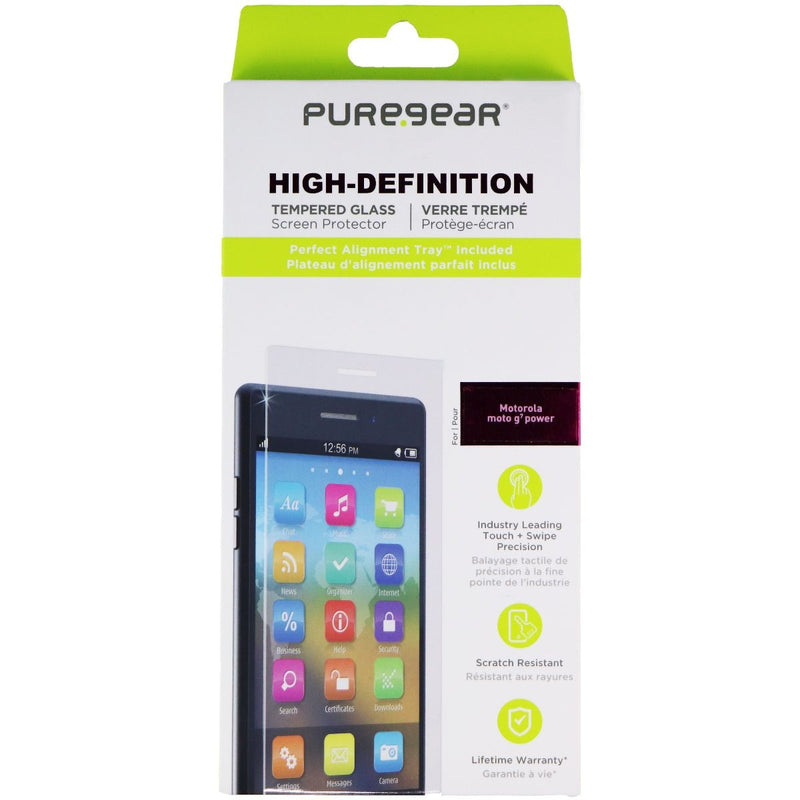 PureGear HD Tempered Glass and Alignment Tray for Motorola Moto G7 Power - Clear - PureGear - Simple Cell Shop, Free shipping from Maryland!