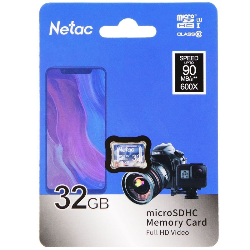 Netac 32GB microSDHC 90MB/s Class 10 UHS-1 A1 Memory Card - Netac - Simple Cell Shop, Free shipping from Maryland!