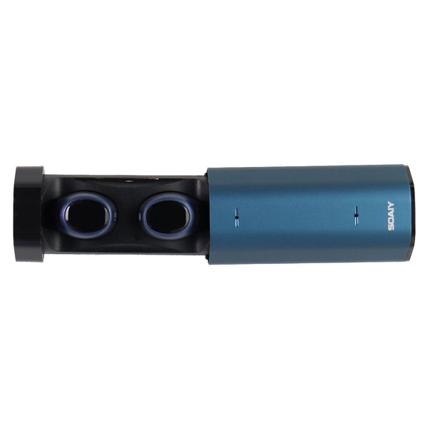 Soaiy T2 True Wireless Earbud Headphones with Charge Case - Blue/Black - Soaiy - Simple Cell Shop, Free shipping from Maryland!